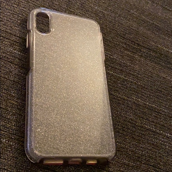 iPhone X max clear glitter otterbox case - Picture 1 of 3